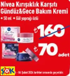 NİVEA KIRIŞIKLIK KARŞITI GÜNDÜZ&GECE BAKIM KREMİ